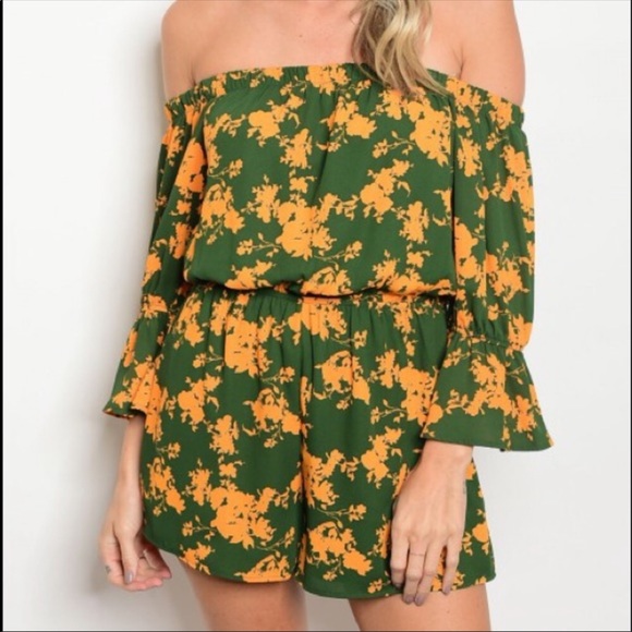 🌴Floral Romper Jumpsuit - Picture 2 of 3